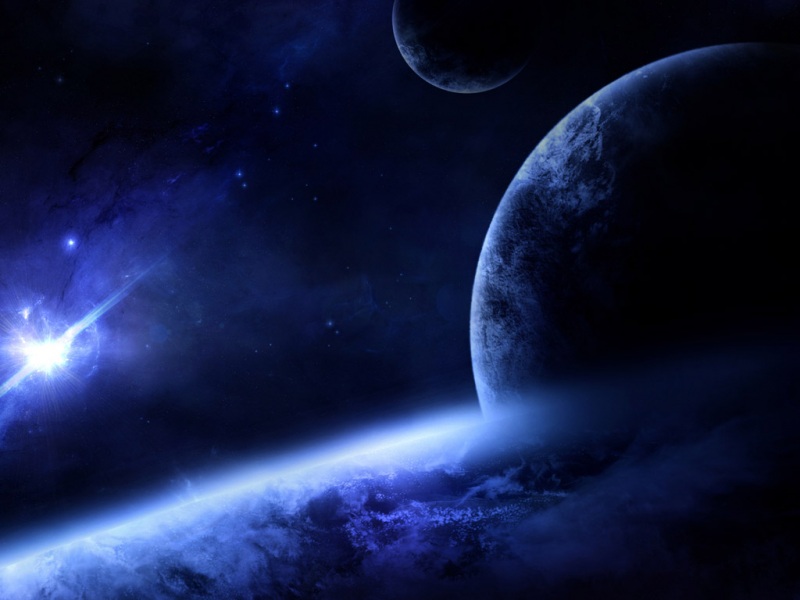 高清壁纸图片下载欣赏 星空月球光桌面壁纸(月球的图片)(14)